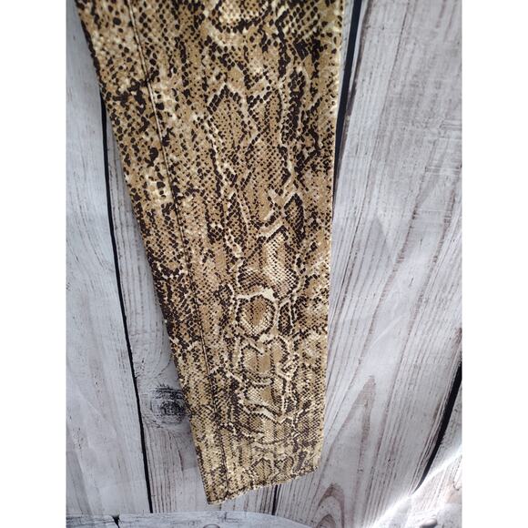 Tory Burch Snakeskin Python Print Super Skinny Jeans Women Size 26 35" TALL LONG - Picture 6 of 15